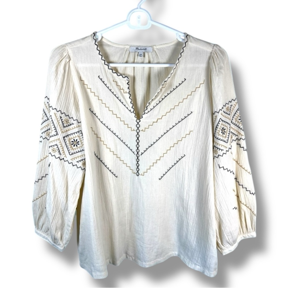 ๐ SALE ๐ Madewell Embroidered Western Boho Top - Picture 2 of 5